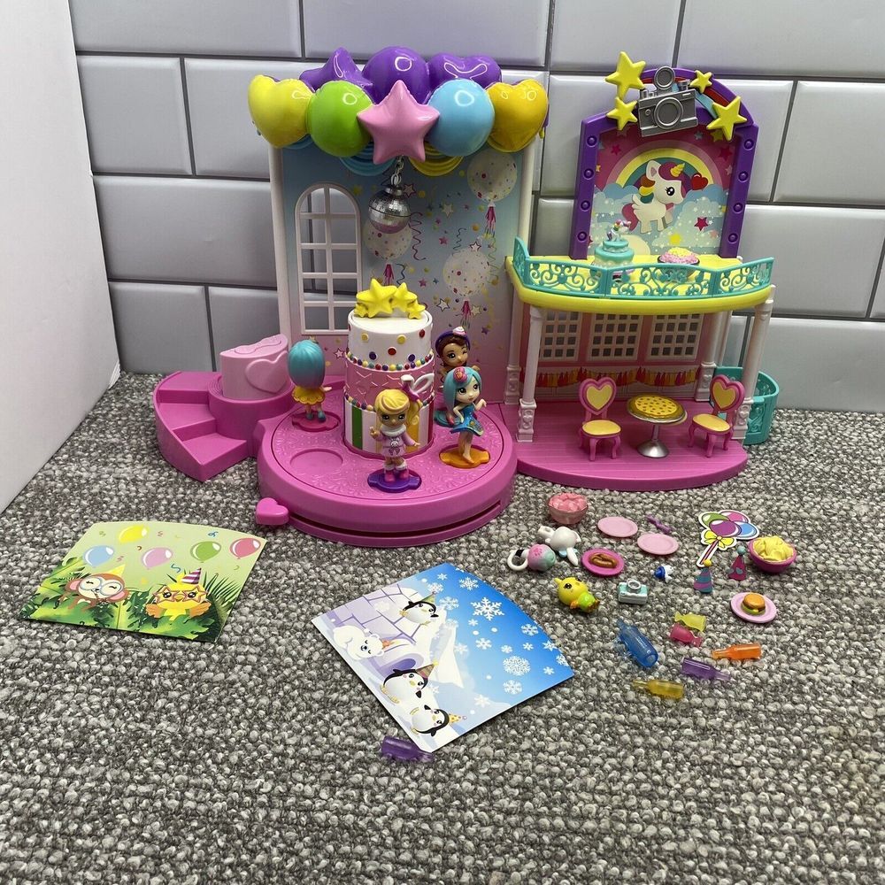 Spinmaster Mini Doll Set Party Pop Teenies Poptastic Set‎ Works Big Lot HG11